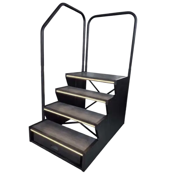 Premium LED Swim Spa Steps with Handrails