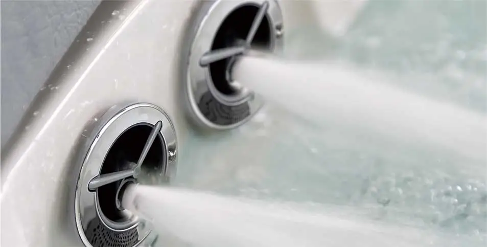 Hydrotherapy massage jets inside the Equinox Nova 570